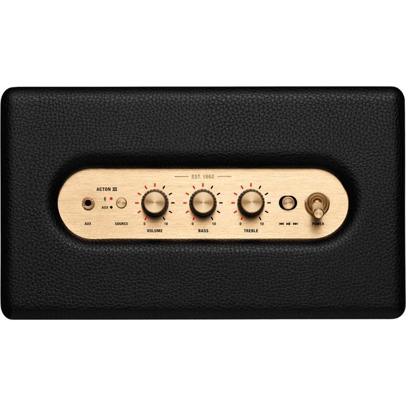 Marshall actonⅢ Speaker Portatil Marshall Acton III Bluetooth Bivolt - Preto